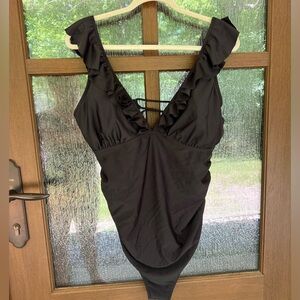 Maternity bathing suit.